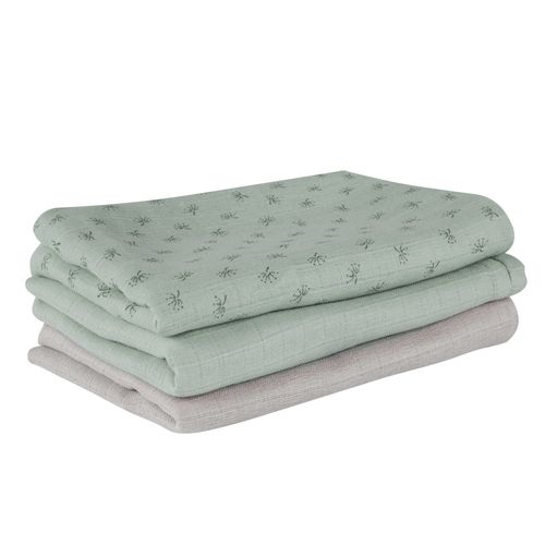 Lot De 3 Couches Lavables En Coton Bio - Roba - Lil Planet - Mixte - Vert