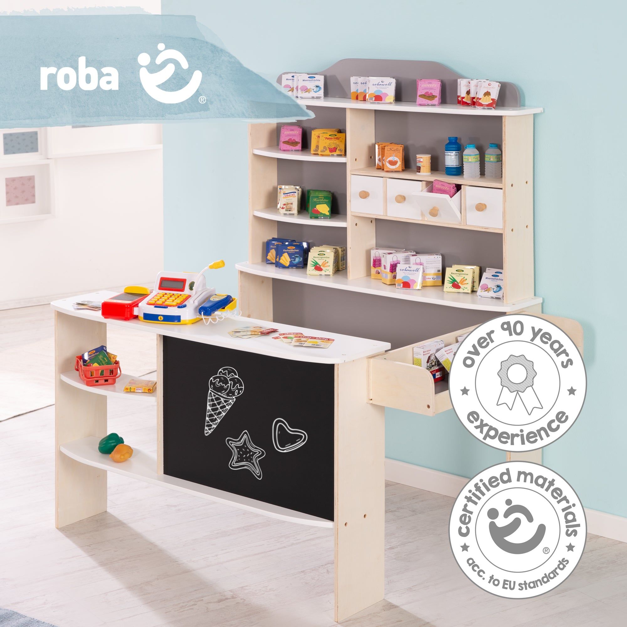 Marchande Avec Caisse �l�ctronique - Roba - Blanc-Gris - Jou... - 3