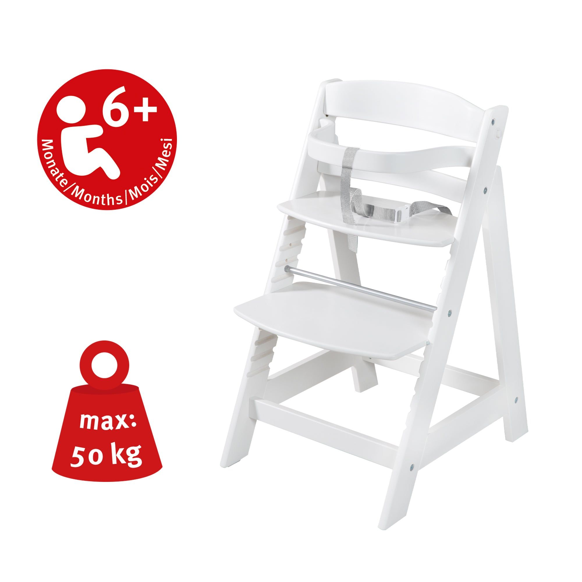 Roba Chaise Haute volutive Born Up 2 En 1 + Transat Inclina... - 4