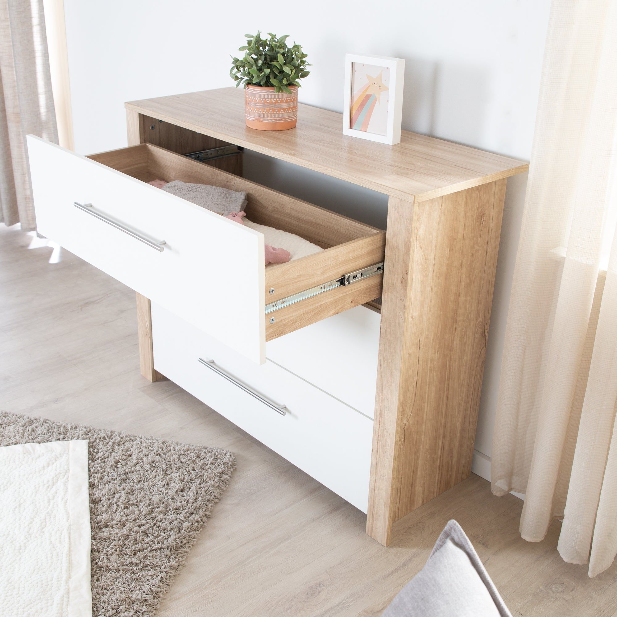 Commode  Langer Roba - Malo - 3 Tiroirs  Fermeture Douce -... - 5