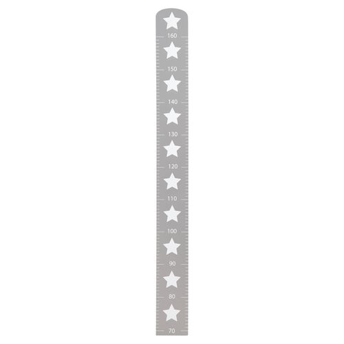 Toise Bébé En Bois 'little Stars' - Roba - Échelle Jusqu'à 160 Cm - Gris