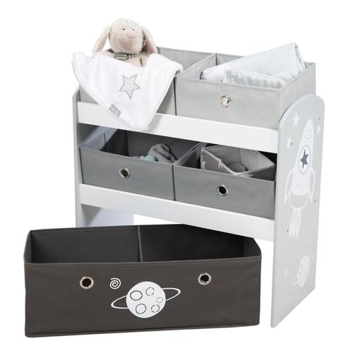 Étagère De Rangement Pour Jouets - Roba - Rakete - Gris - Bébé - Enfant - Meuble De Rangement Pour Jouets