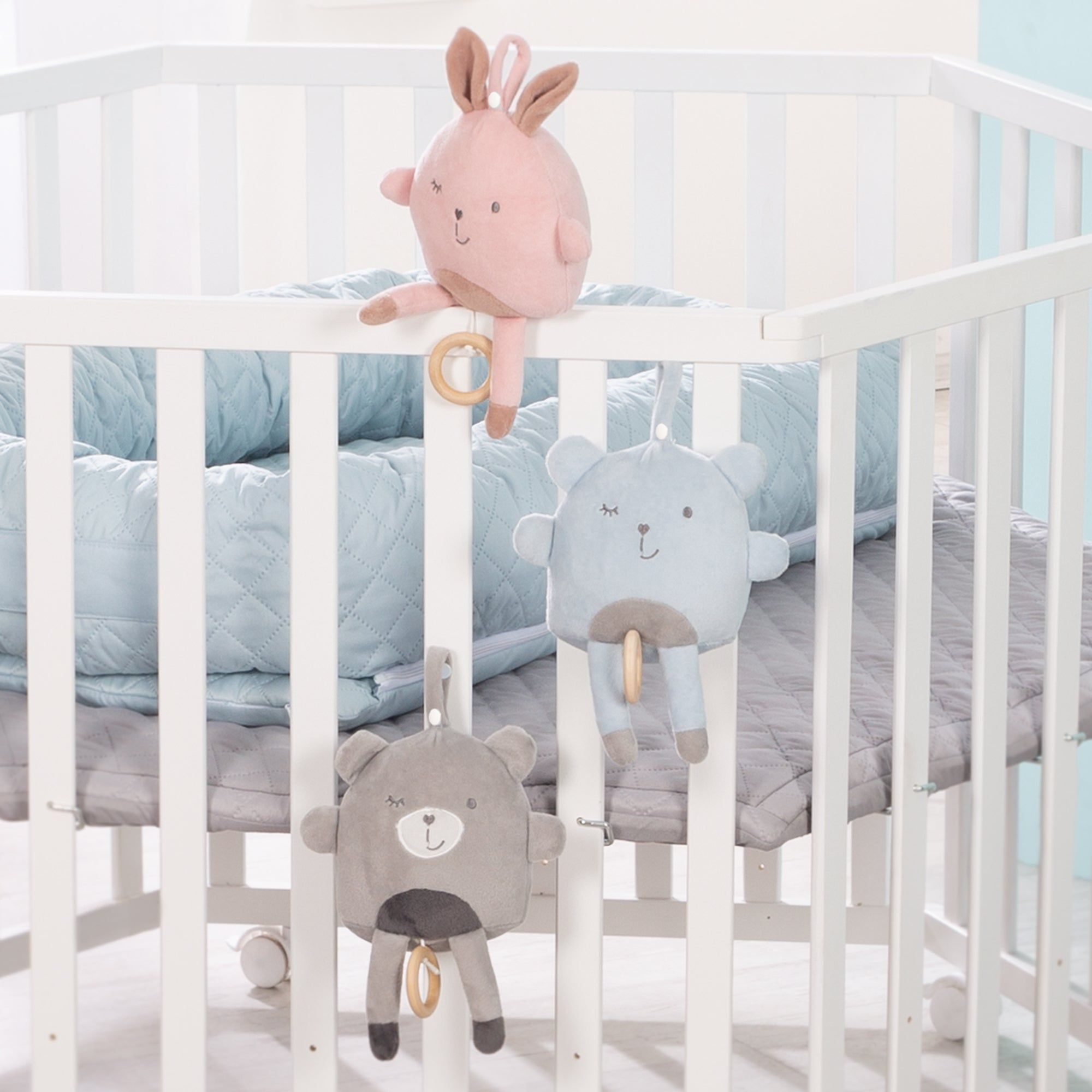 Bo�te � Musique - Roba - Lil Cuties - Bleu Clair - Peluche M... - 3
