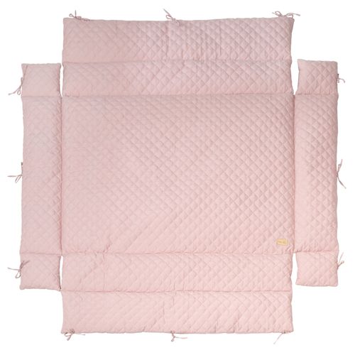 Tapis De Parc Bébé Roba Style - Tour De Parc 75 X 100 À 100 X 100 Cm - Doux Et Hydrofuge - Rose / Mauve