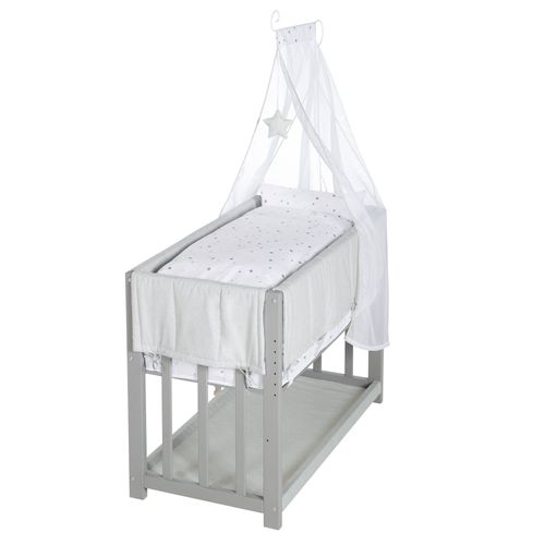 Berceau Cododo Complet Roba - Sternenzauber - 3 En 1 - Hauteur Réglable - Gris