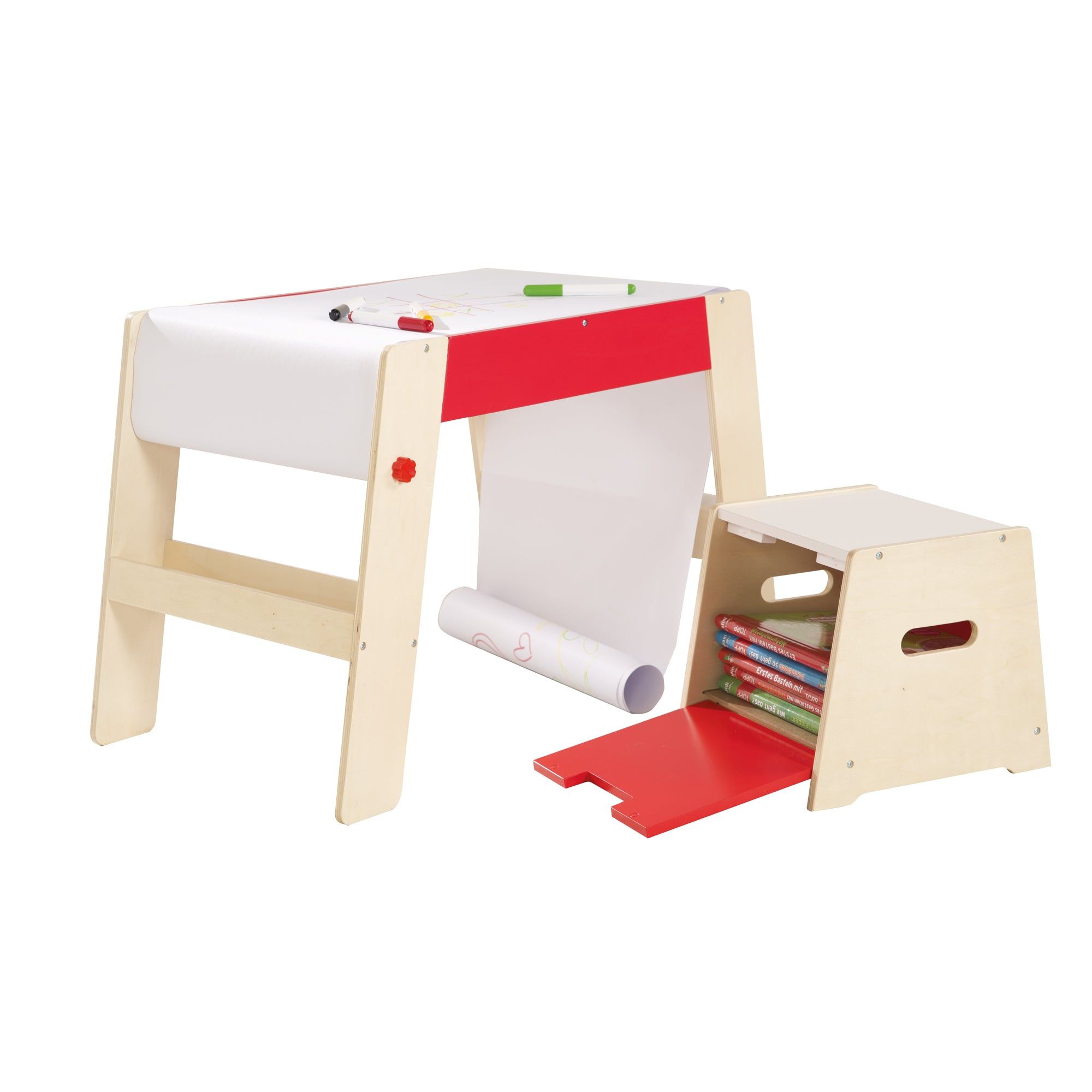 Roba Maltisch/Hocker-Kombination Inkl. Papierrolle - 3