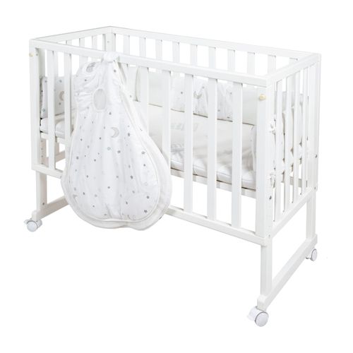 Roba Berceau Cododo "Safe Asleep®" 3 En 1 + Équipement "Sternenzauber" - Blanc