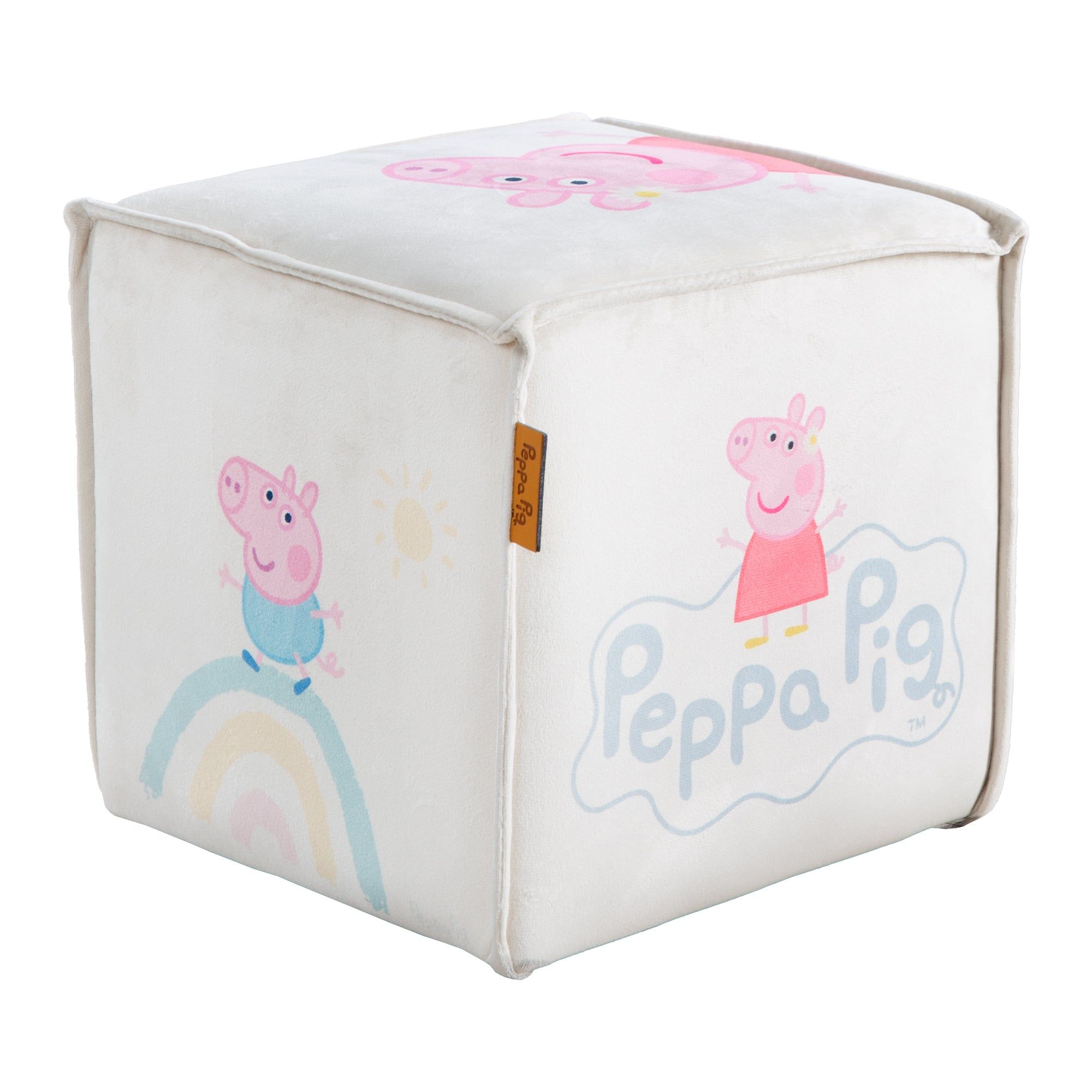 Roba Pouf Bb En Forme De Cube Peppa Pig - Pouf Enfant En V...