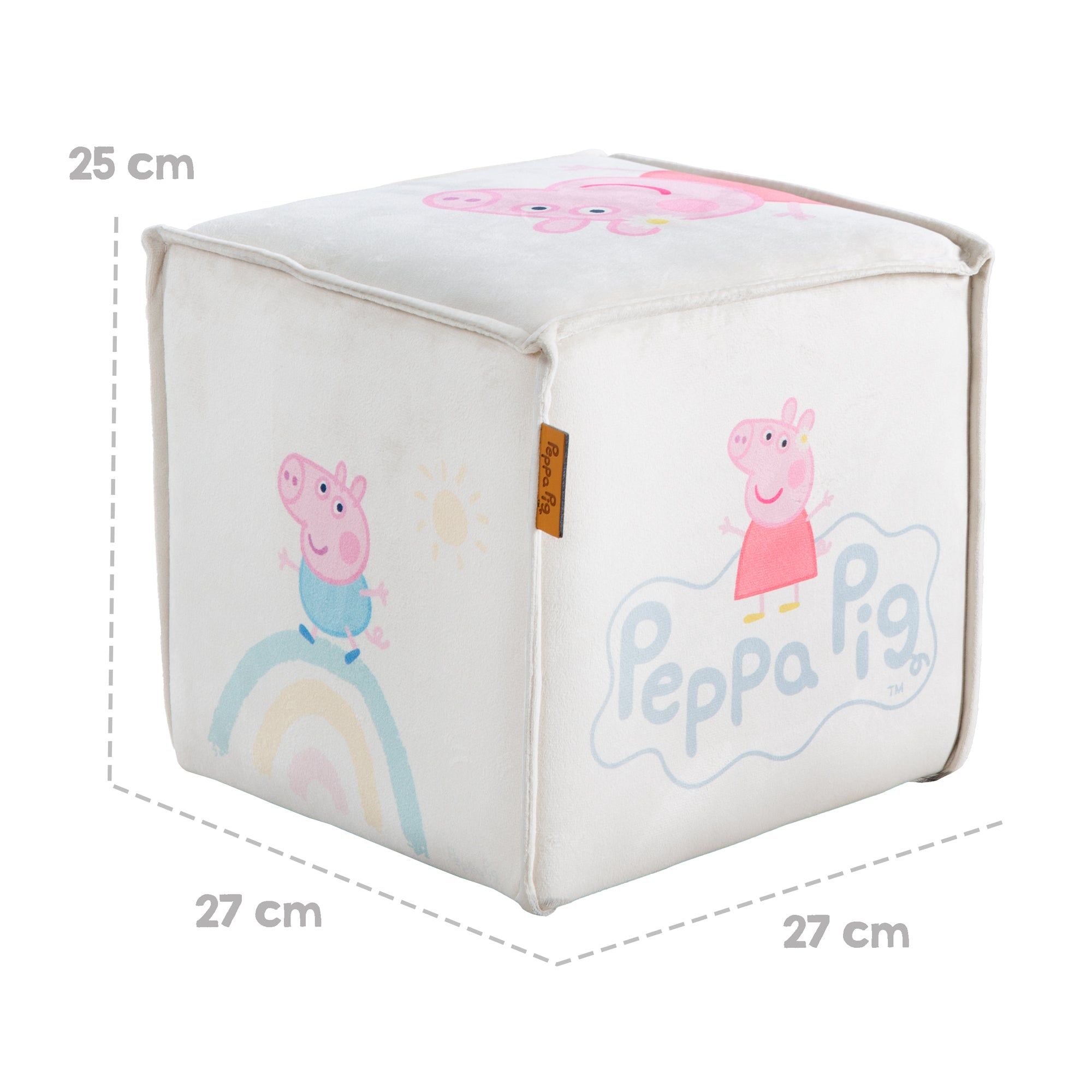 Roba Pouf Bb En Forme De Cube Peppa Pig - Pouf Enfant En V... - 3