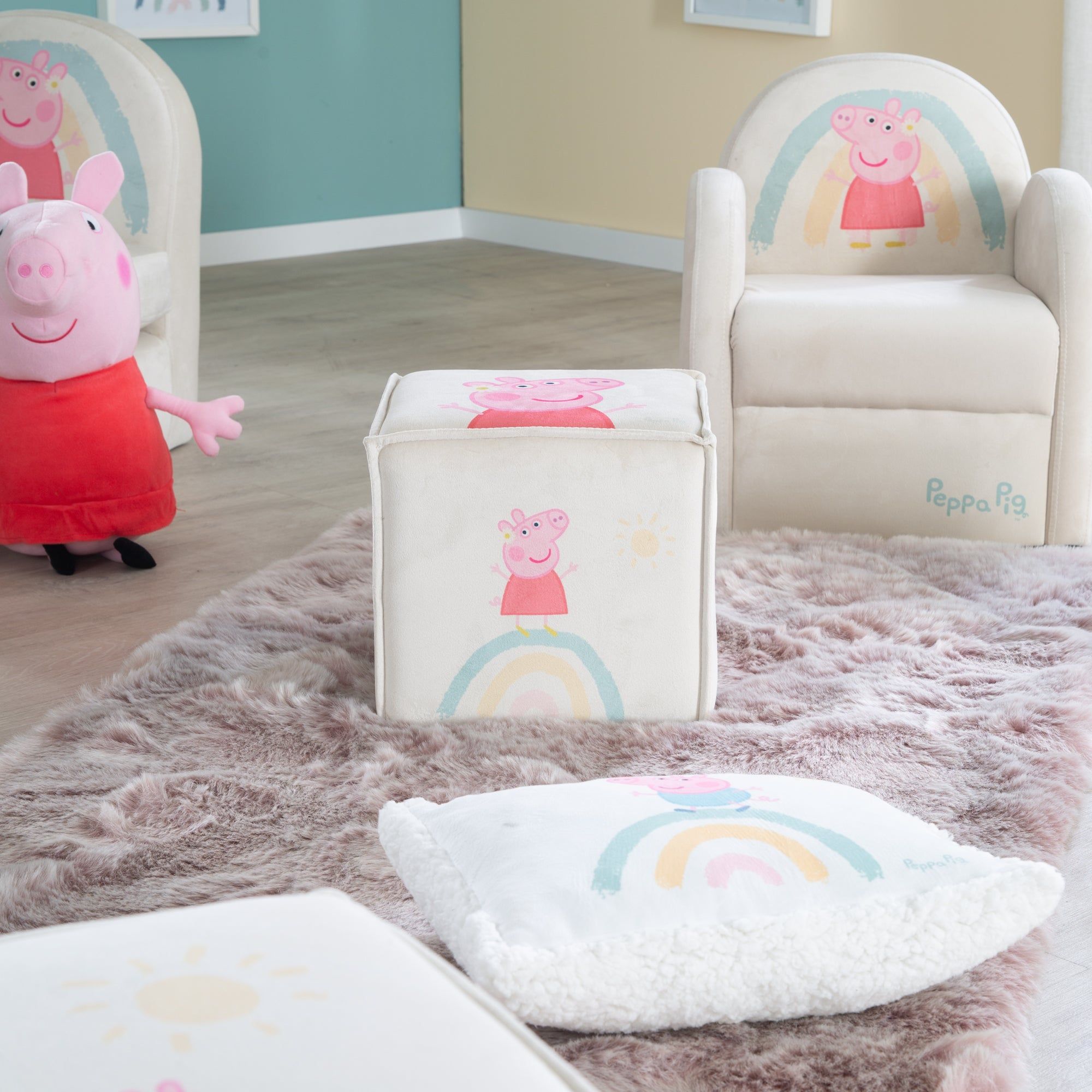 Roba Pouf Bb En Forme De Cube Peppa Pig - Pouf Enfant En V... - 5