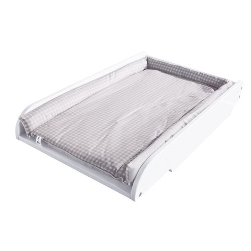 Plan À Langer Roba - Taupe Kariert - À Mettre Sur Lits De Bébé - 49x82cm