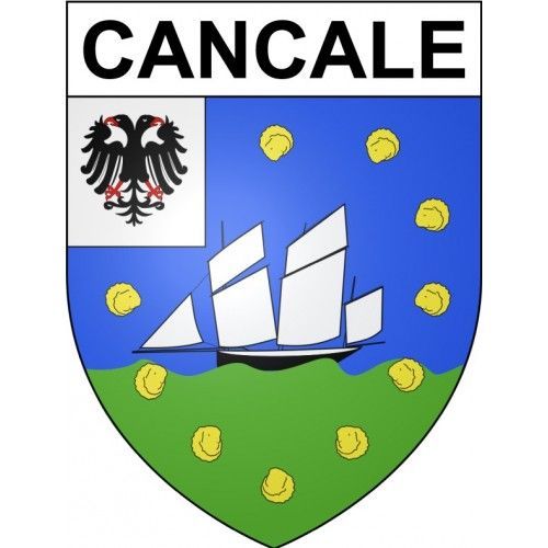 Cancale 35 Ville Stickers Blason Autocollant Adhésif - 8 Cm