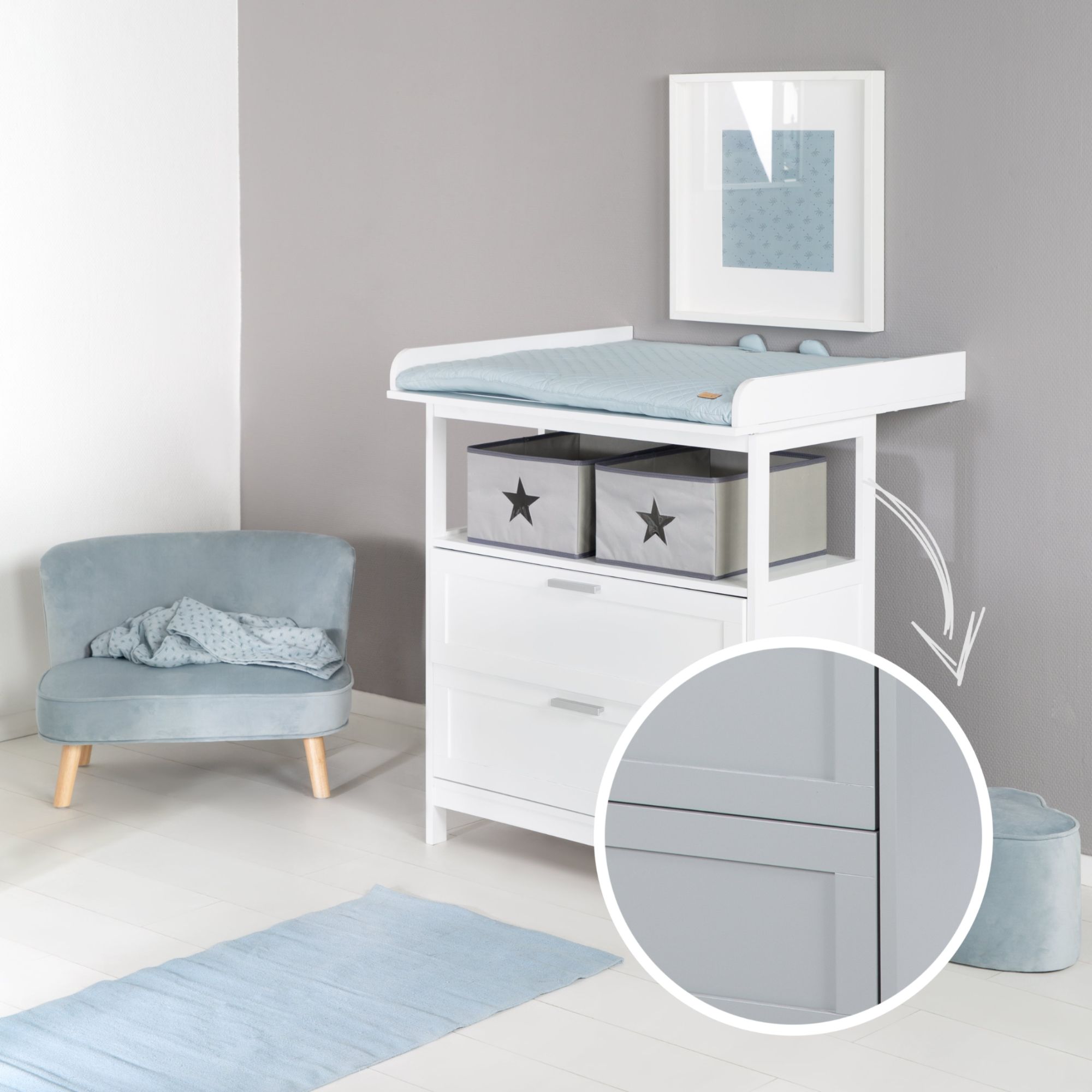 Roba Commode  Langer 'Hamburg'  2 Tiroirs + 2 Botes De Ra... - 4