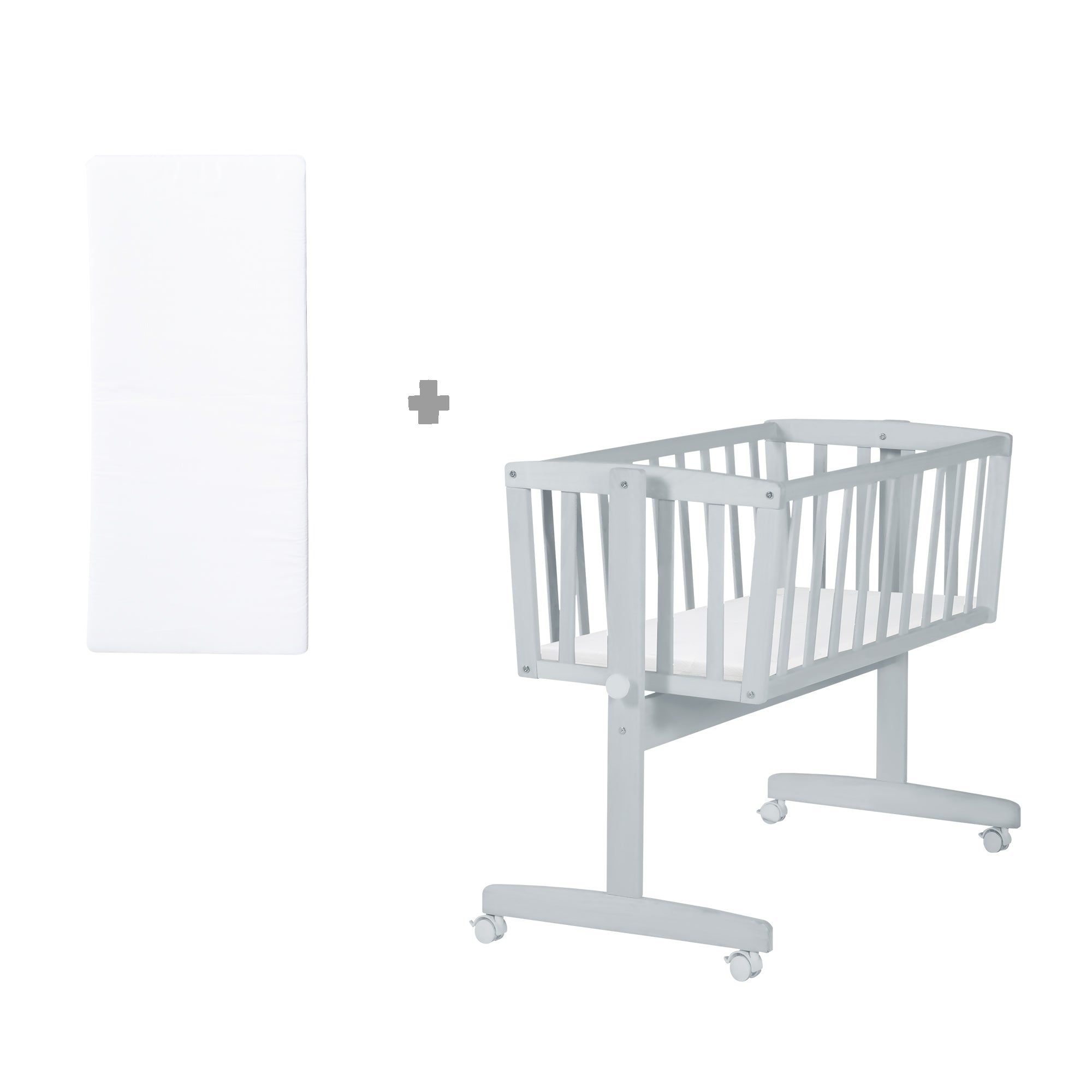 Roba Berceau Bb 40 X 90 Cm Avec Matelas - Roulettes  Frei... - 5