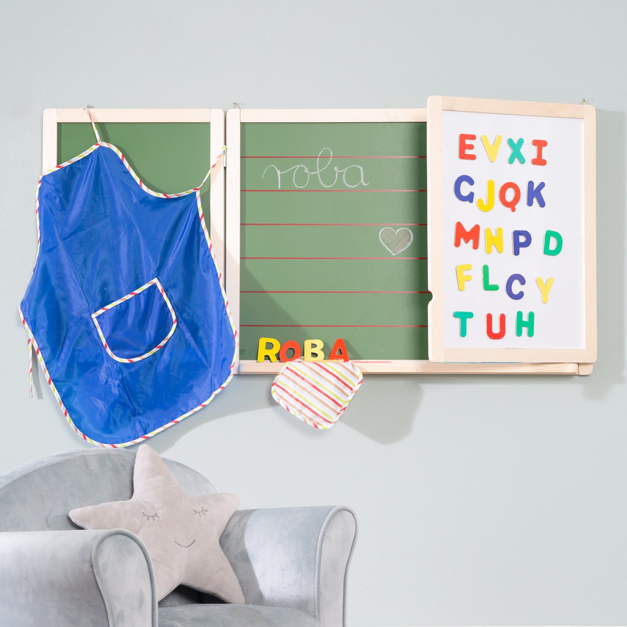 Tableau Enfant - Roba - Triptyque - Double Face - Accessoire... - 4