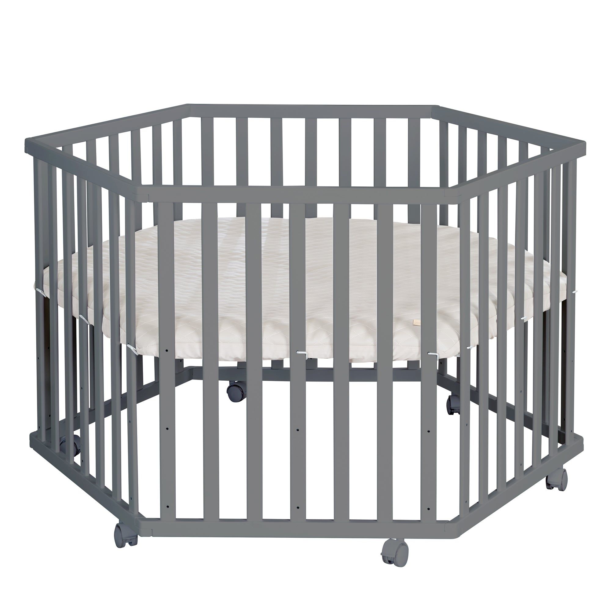 Roba Parc Bb Hexagonal - Avec Tapis Grge En Cuir Pu Hydro...