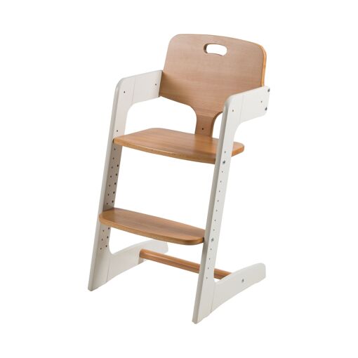 Chaise Haute �volutive En Bois Massif - Roba - Kid Up - Blan... - 3