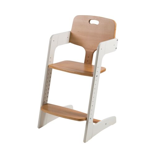 Chaise Haute �volutive En Bois Massif - Roba - Kid Up - Blan... - 4