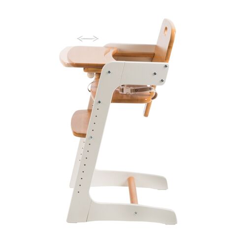 Chaise Haute �volutive En Bois Massif - Roba - Kid Up - Blan... - 6
