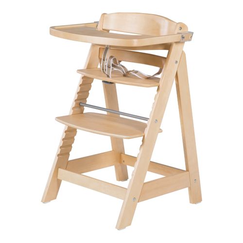 Chaise Haute Évolutive - Roba - Sit Up Fun - Bois Naturel - Ceinture De Sécurité