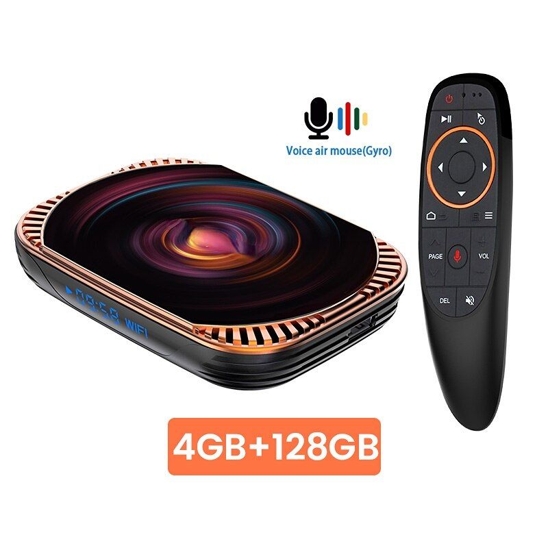 Ue Plug - 128gg10 - Boîtier TV Amlogic S905X4, Android 11, 32 go/64 go, 4K/8K, 3D, 2022 M, récepteur multimédia rapide, avec Wifi double bande, bt 1000, dernier modèle