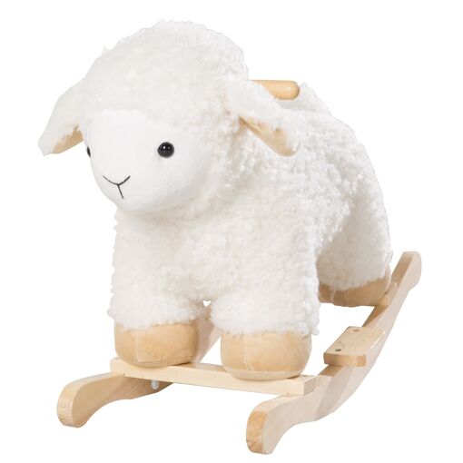 Roba Agneau � Bascule En Bois Et Peluche Douce Avec Poign�es... - 5