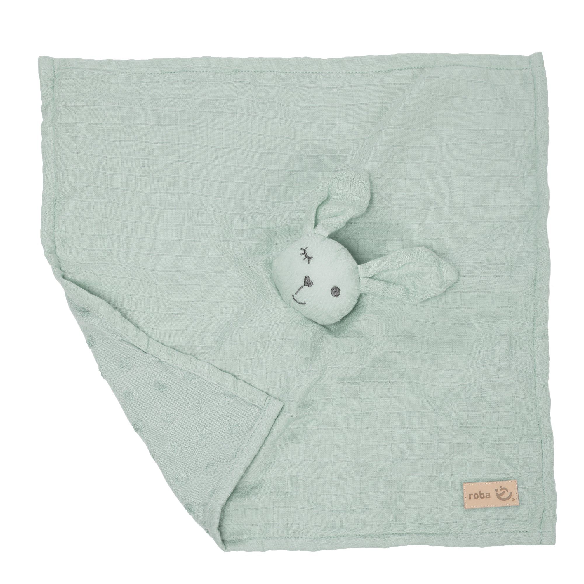 Doudou Lapin Bio Lil Planet - Roba - 40 X 40 Cm - Vert - 4