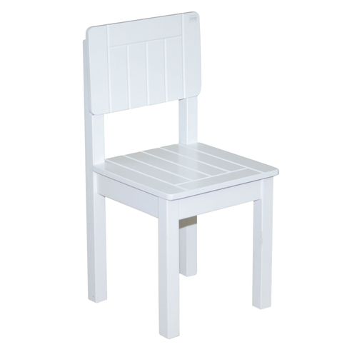 Chaise Enfant En Bois - Roba - 50875 - Hauteur D'assise 31 Cm - Blanc Laqué