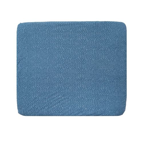 Housse De Matelas À Langer Élastique Roba - Seashells - En Coton Bio Doux Et Respirant - Bleu Indigo - Motif Pois En Relief