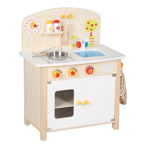Cuisine Enfant En Bois Roba - Bambi - Naturel/Blanc - Access...