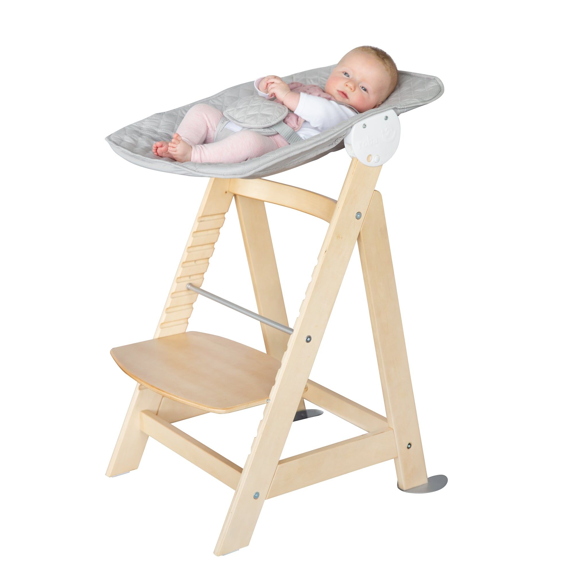 Roba Chaise Haute volutive 'Born Up' 2 En 1 Naturel + Trans... - 7