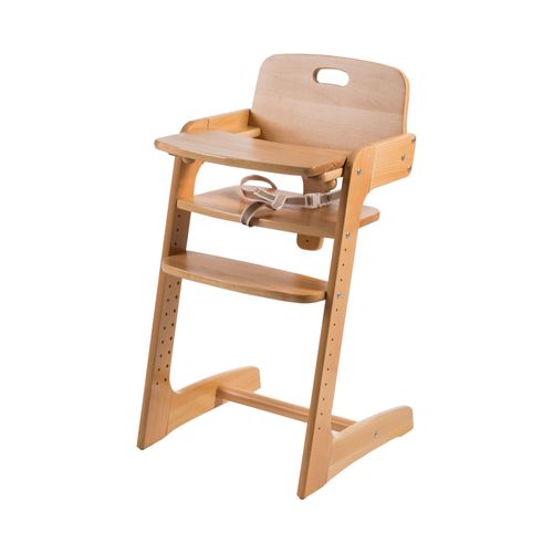 Chaise Haute Évolutive En Bois Massif - Roba - Kid Up - Poids Jusqu'à 15 Kg - Mixte - Marron - Bois Naturel