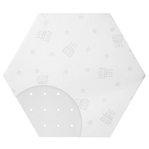 Roba "Air" Matelas Parc Bébé "Safe Asleep®" Hexagonal - 112 X 97 Cm - Avec Housse Jacquard
