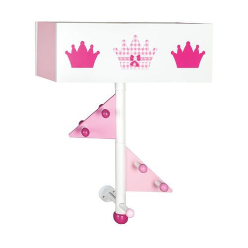 roba Porte-manteau mural avec rangement Crown Bois