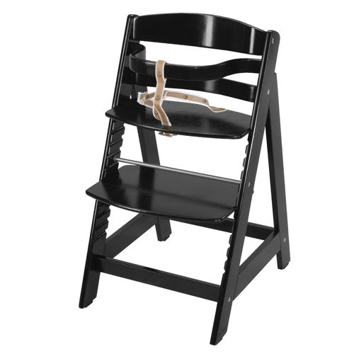 Chaise Haute Évolutive En Bois - Roba - Sit Up Iii - Réglable En Hauteur - Noir