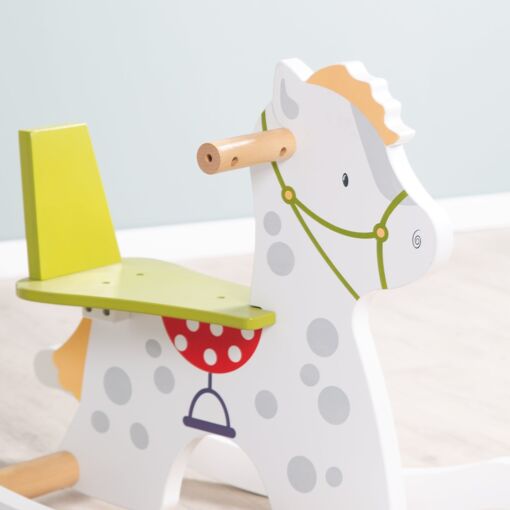 Cheval � Bascule En Bois Kleine Racker Roba - Multicolore - ... - 4