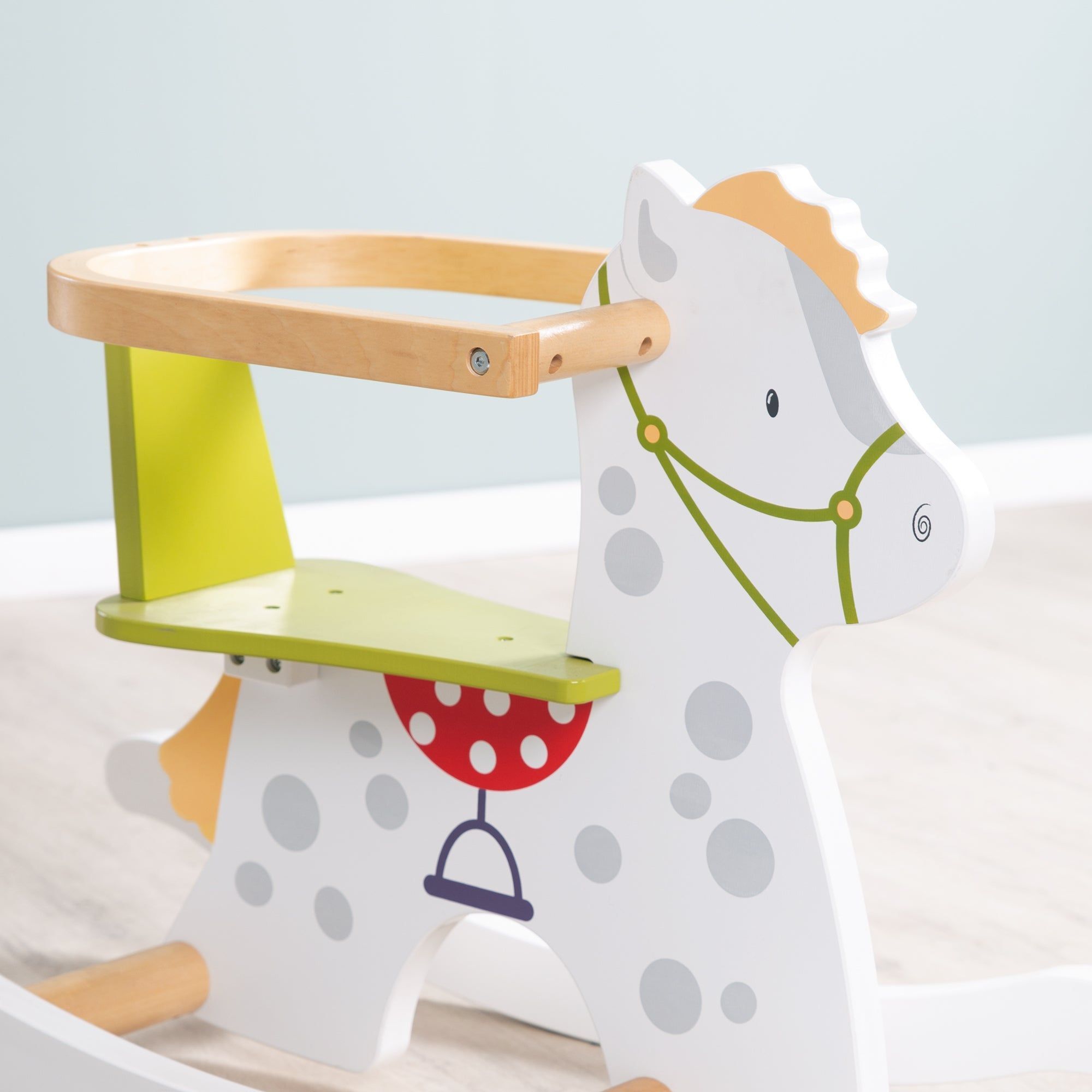 Cheval � Bascule En Bois Kleine Racker Roba - Multicolore - ... - 9