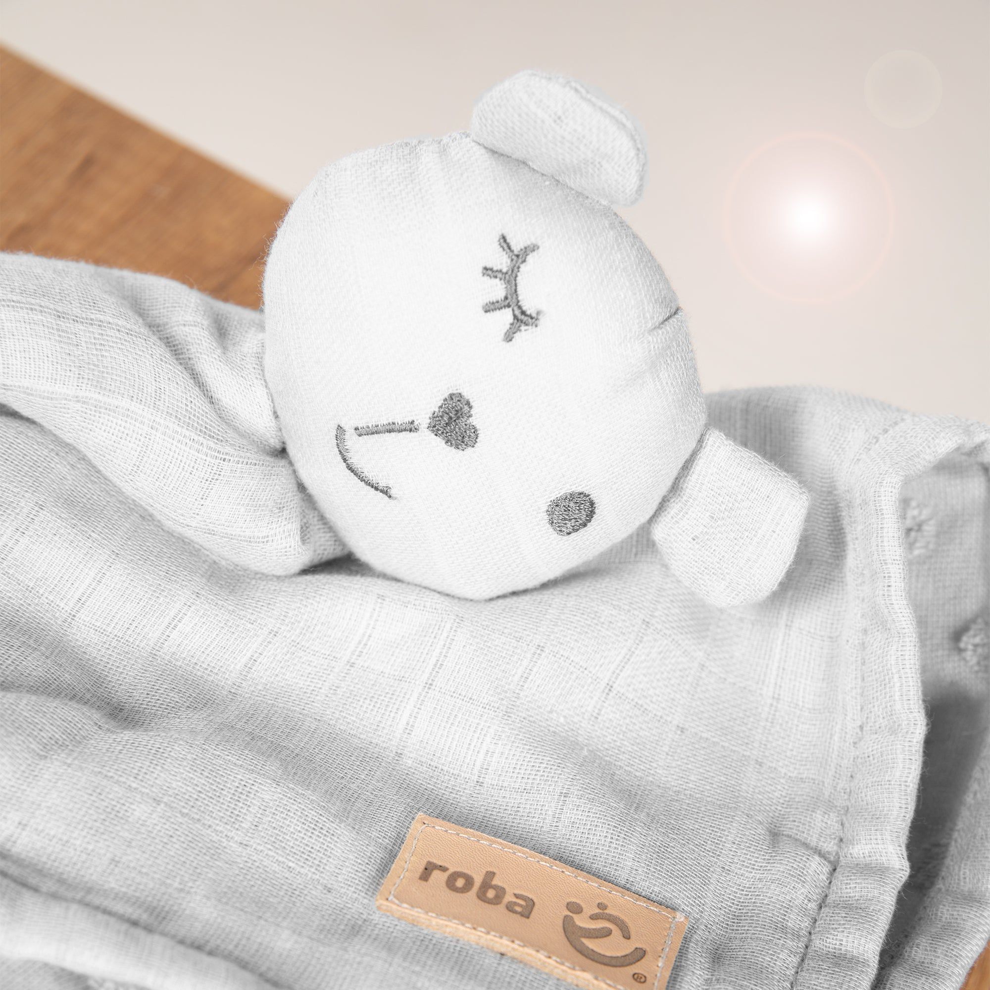 Doudou Lapin Bio Lil Planet - Roba - Gris Argent� - 40 X 40 ... - 5