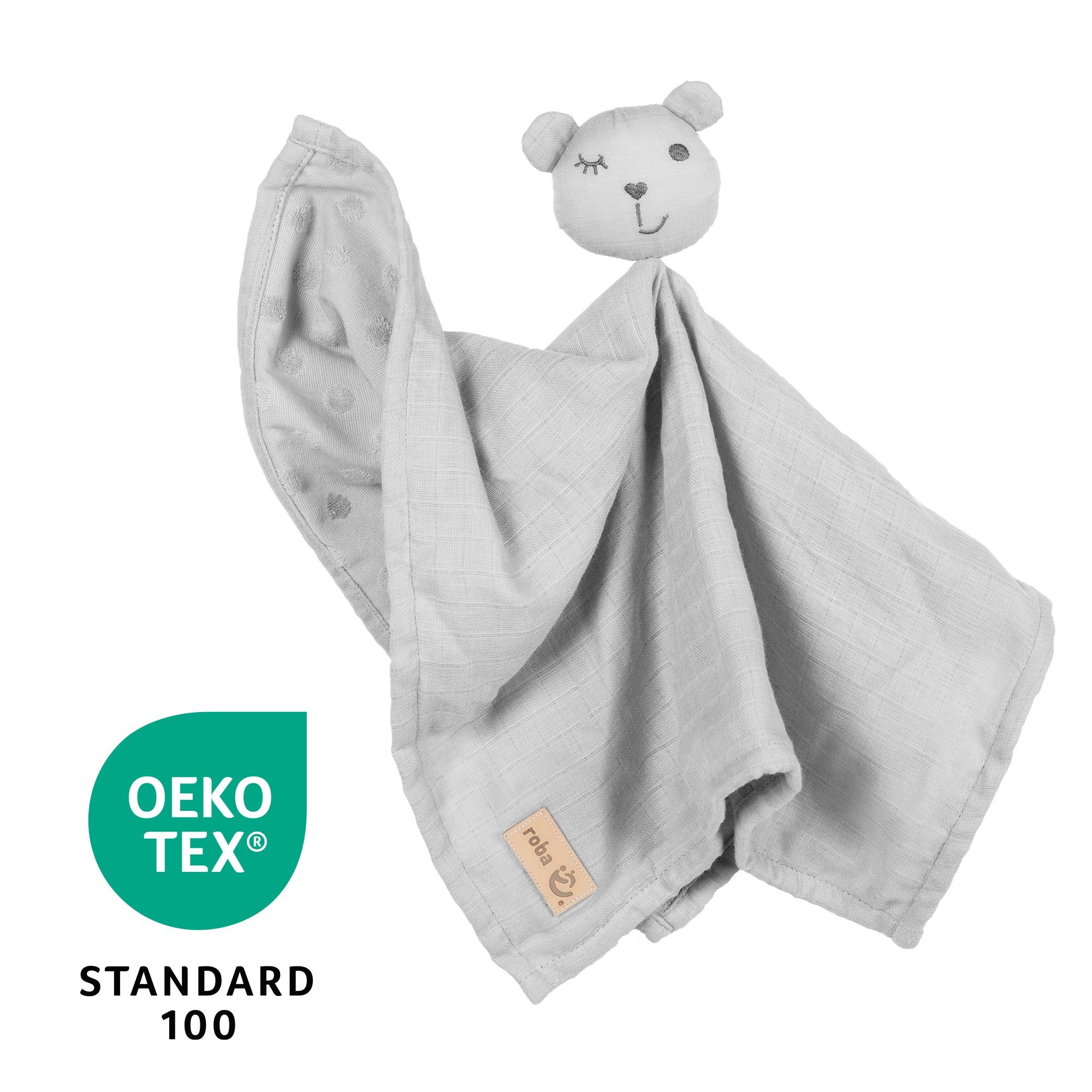Doudou Lapin Bio Lil Planet - Roba - Gris Argent� - 40 X 40 ... - 10