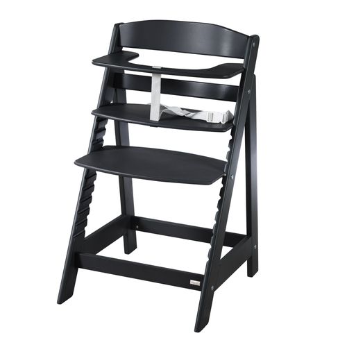 Roba Chaise Haute Évolutive Sit Up Flex - Utilisable Jusqu'à La Chaise D'adolescent - Bois Noir