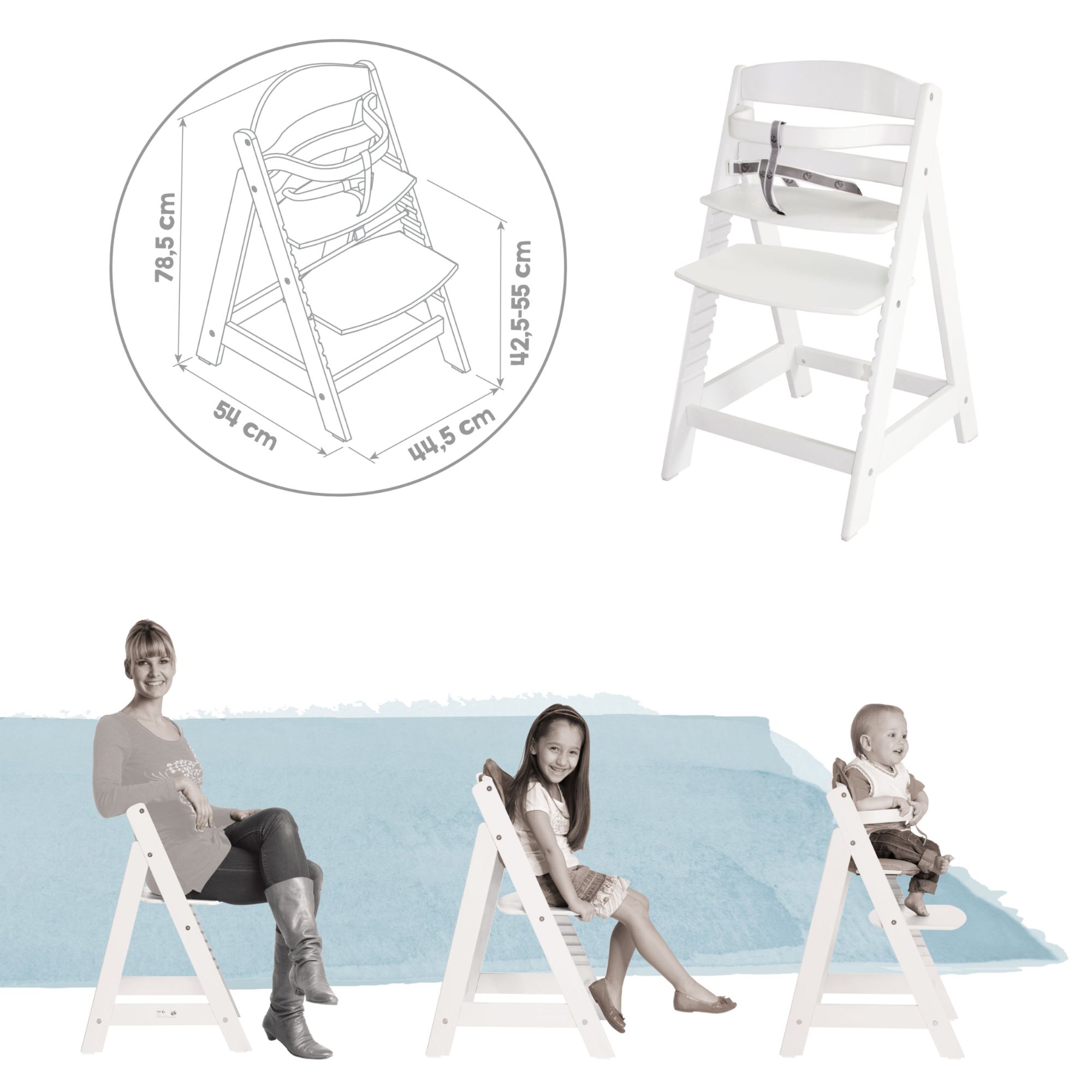 Chaise Haute �volutive Sit Up Iii En Bois - Roba - R�glable ... - 6