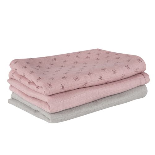 Lot De 3 Couches Lavables En Coton Bio - Roba - Lil Planet - Rose - Fille