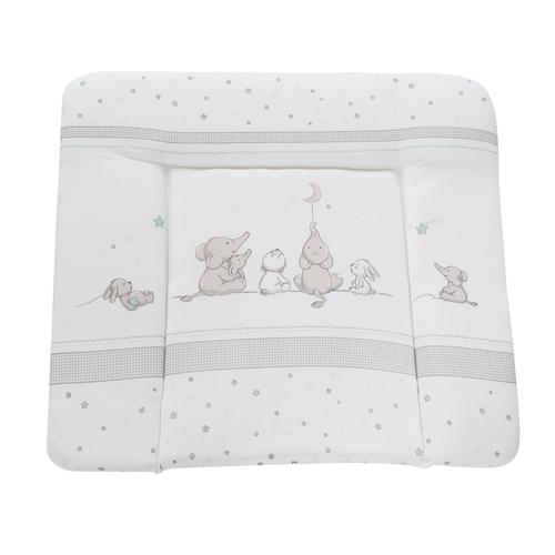 Matelas À Langer Doux Roba - Sternenzauber - 85x75 Cm - Revêtu Pu - Imprimé Éléphants