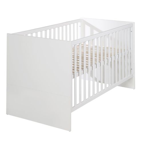 Roba Lit Bébé Évolutif 70x140 Cm - Maren - Réglable En Hauteur - Convertible En Lit Junior - Blanc