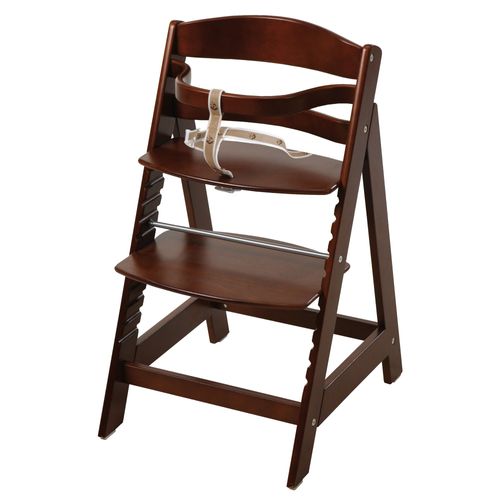 Roba Chaise Haute Évolutive Sit Up Iii En Bois - Réglable En Hauteur - Teinté Brun