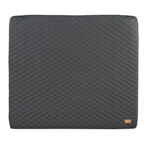 Roba Matelas À Langer Luxe 85x75 Cm - Similicuir - Imperméable Et Doux - Design Graphite Matelassé - Anthracite
