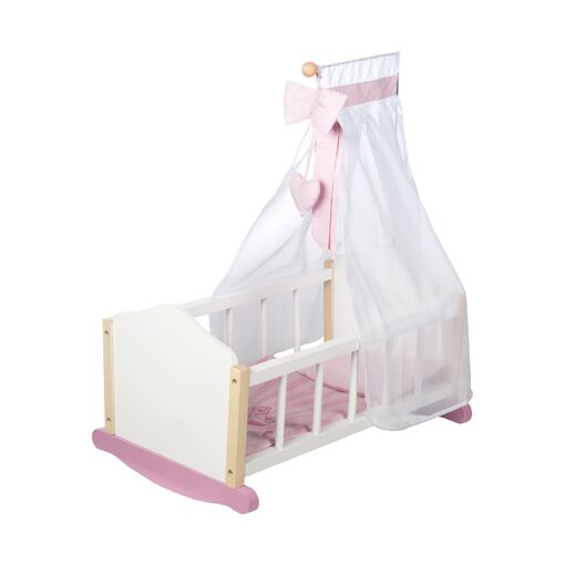 Berceau De Poup�e En Bois Scarlett - Roba - Lit � Bascule Po...