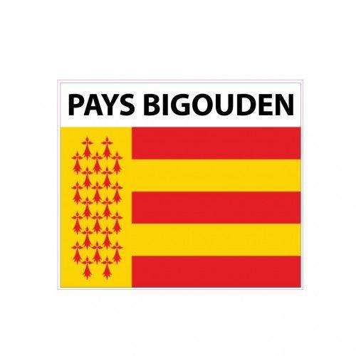 Pays Bigouden Ville Sticker Logo 32 Blason Écusson Autocollant Adhésif - 8 Cm