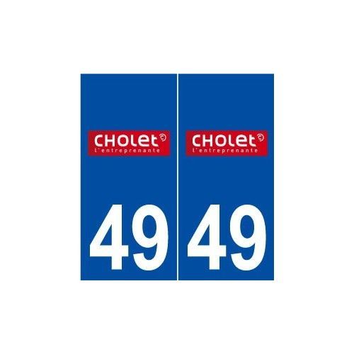 49 Cholet Logo Autocollant Plaque Stickers Ville - Droits