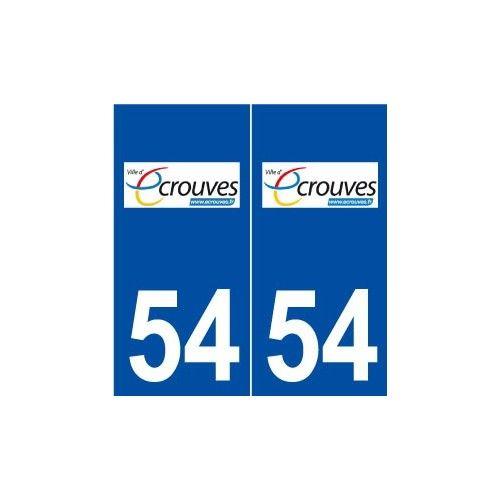 54 Écrouves Logo Autocollant Plaque Stickers Ville - Droits